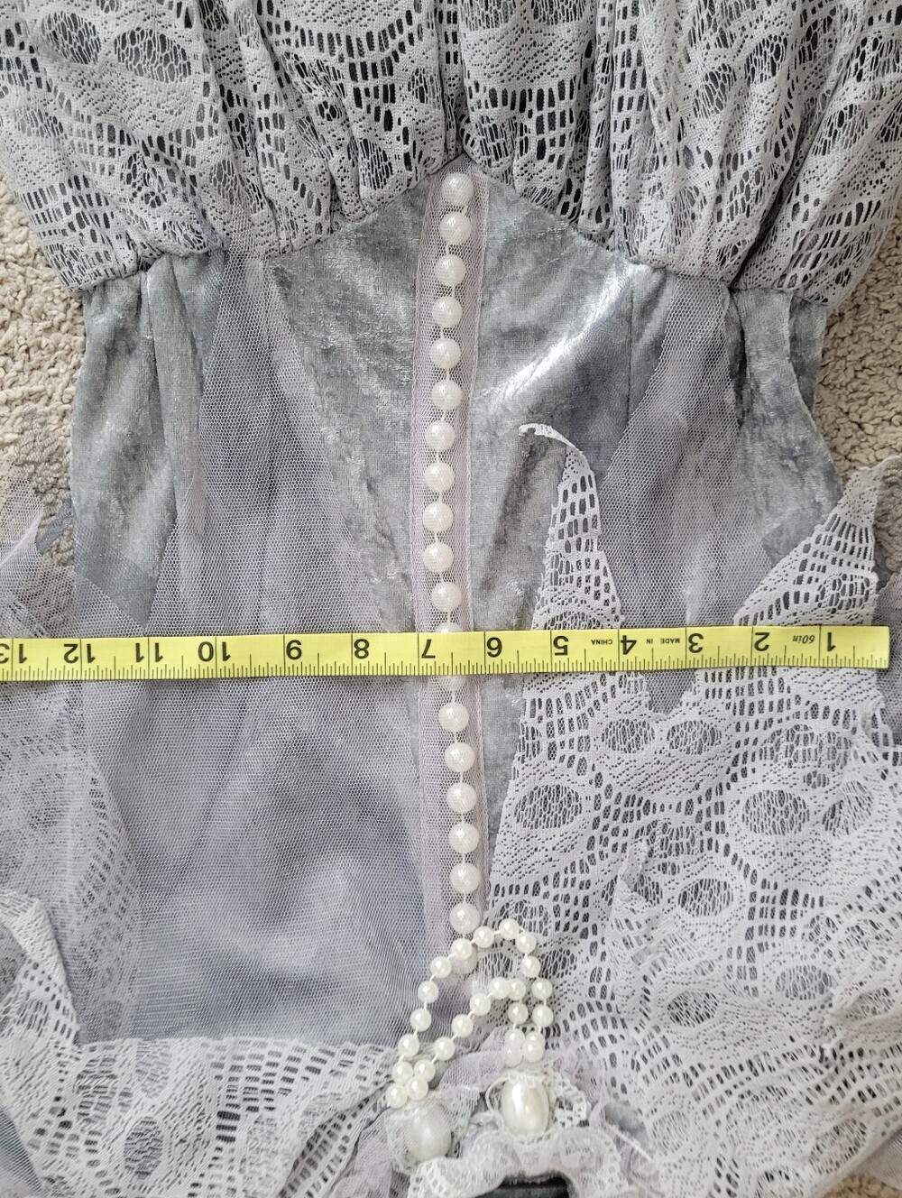 NWT Hallow's Eve Ghost Bride Costume Size M 10 - Picture 6 of 10